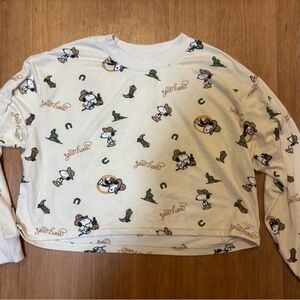 American Eagle Outfitters Cowboy Snoopy Pajama TOP